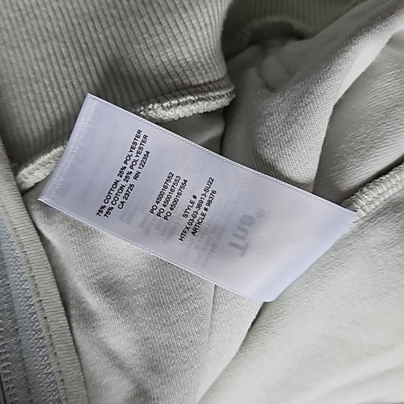 Aritzia TNA Towel Terry Boyfriend Zip Hoodie Light Green XS - Picture 6 of 6